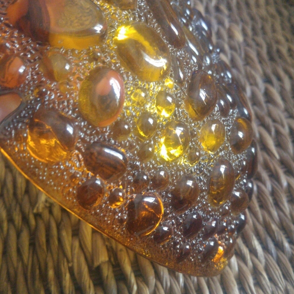 MCM Amber Bubble Vintage Ashtray - Picture 5 of 10